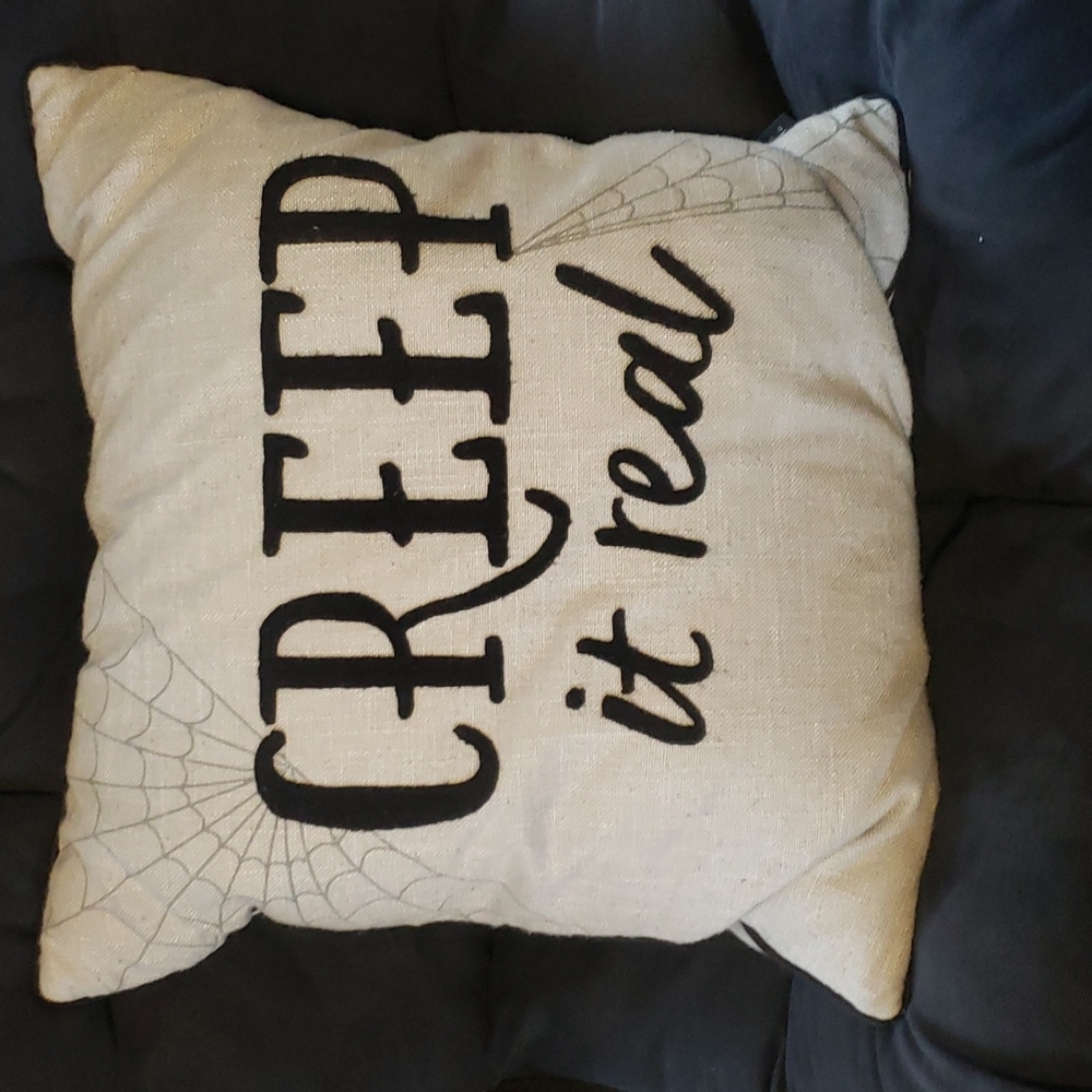 Domain 20 inch square grey and black pillow